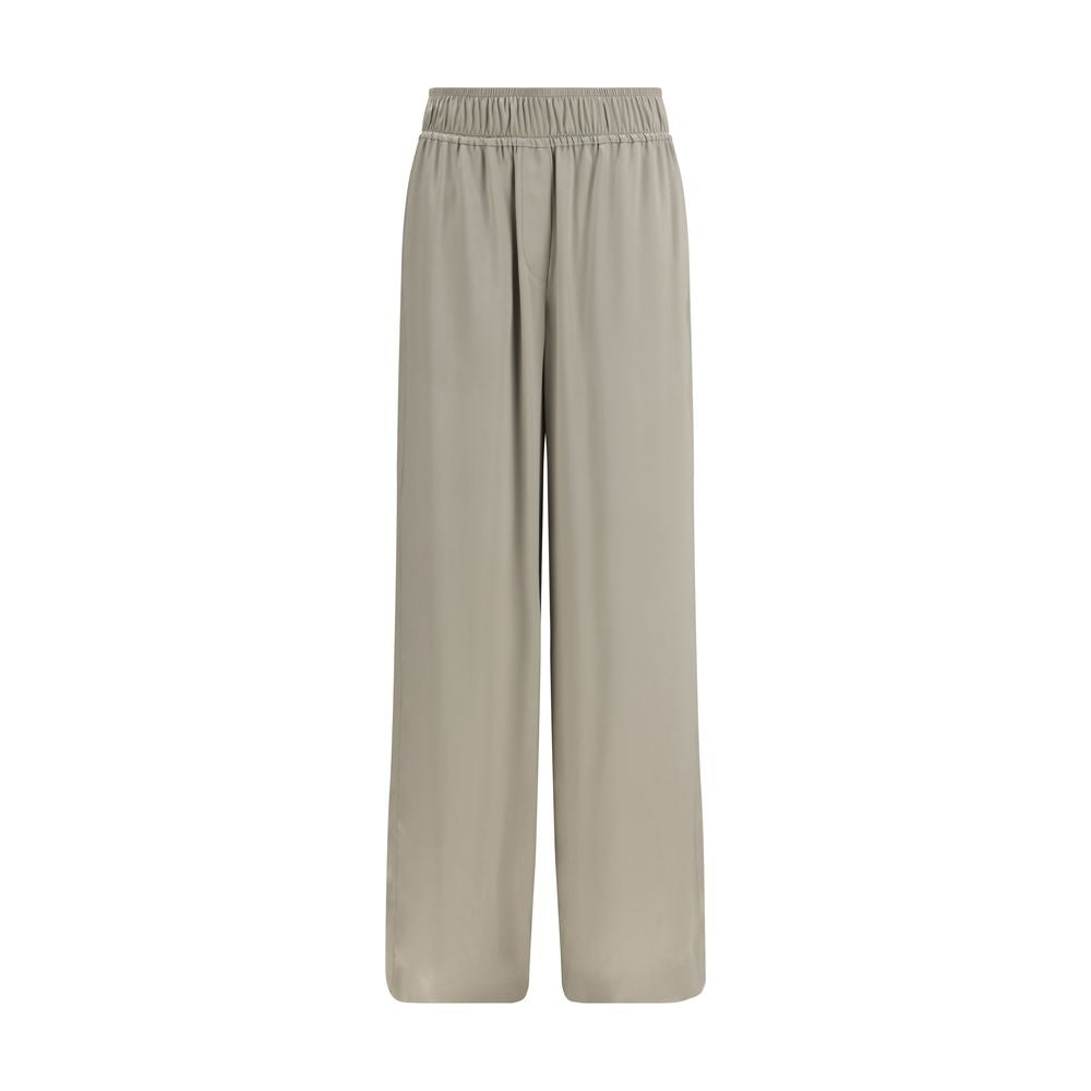 Brunello Cucinelli Bicolor Silk Casual Pants