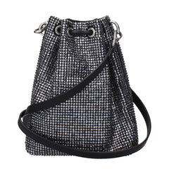Jimmy Choo Black Satin Crossbody Bag