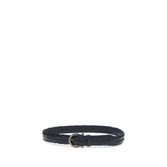 Ferragamo Blue Calf Leather Bos Taurus Belt
