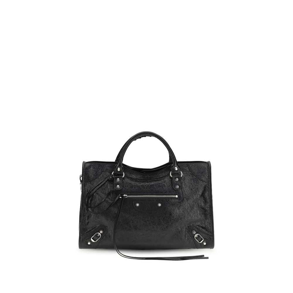 Balenciaga Black Lamb Ovis Aries Aries Shoulder Bag