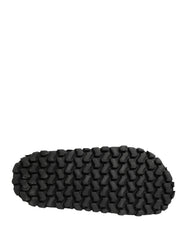 Dolce & Gabbana Black Ruching Detail Flats Men Sandals Shoes