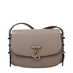 Jimmy Choo Gray Leather Crossbody Bag