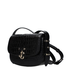 Jimmy Choo Black Leather Crossbody Bag