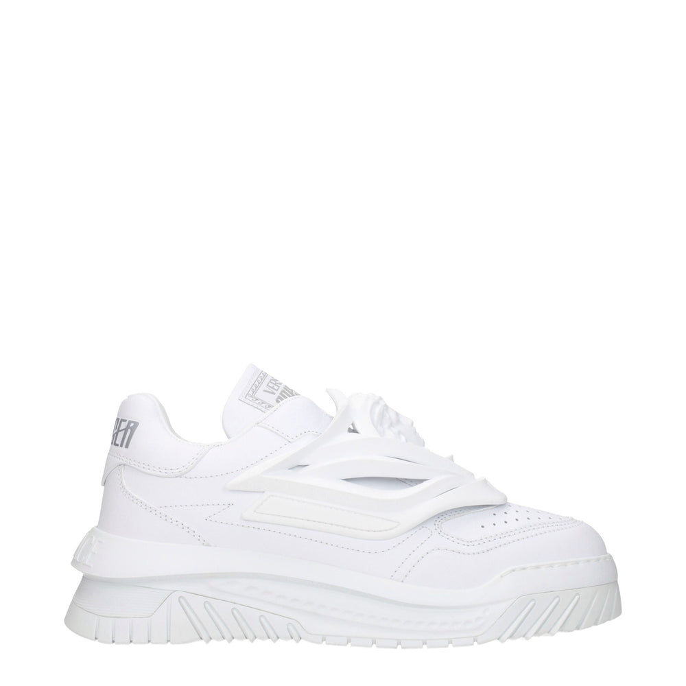 Versace White Leather Sneakers - EU43/US10