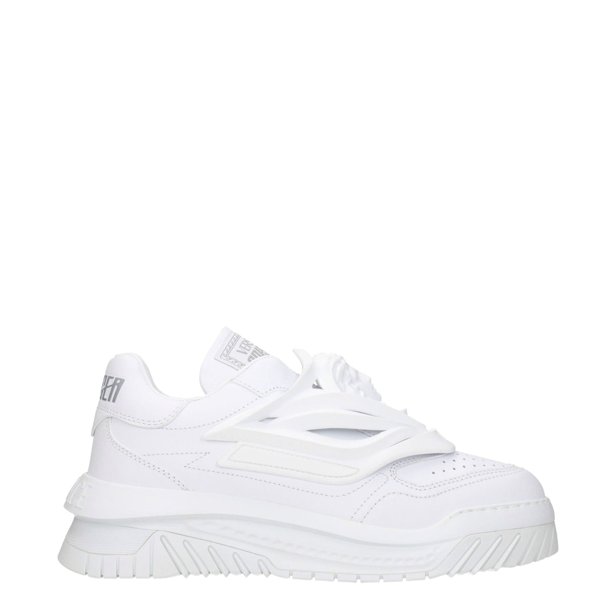 Versace White Leather Sneakers - EU43/US10