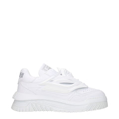 Versace White Leather Sneakers - EU43/US10