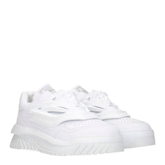 Versace White Leather Sneakers - EU43/US10