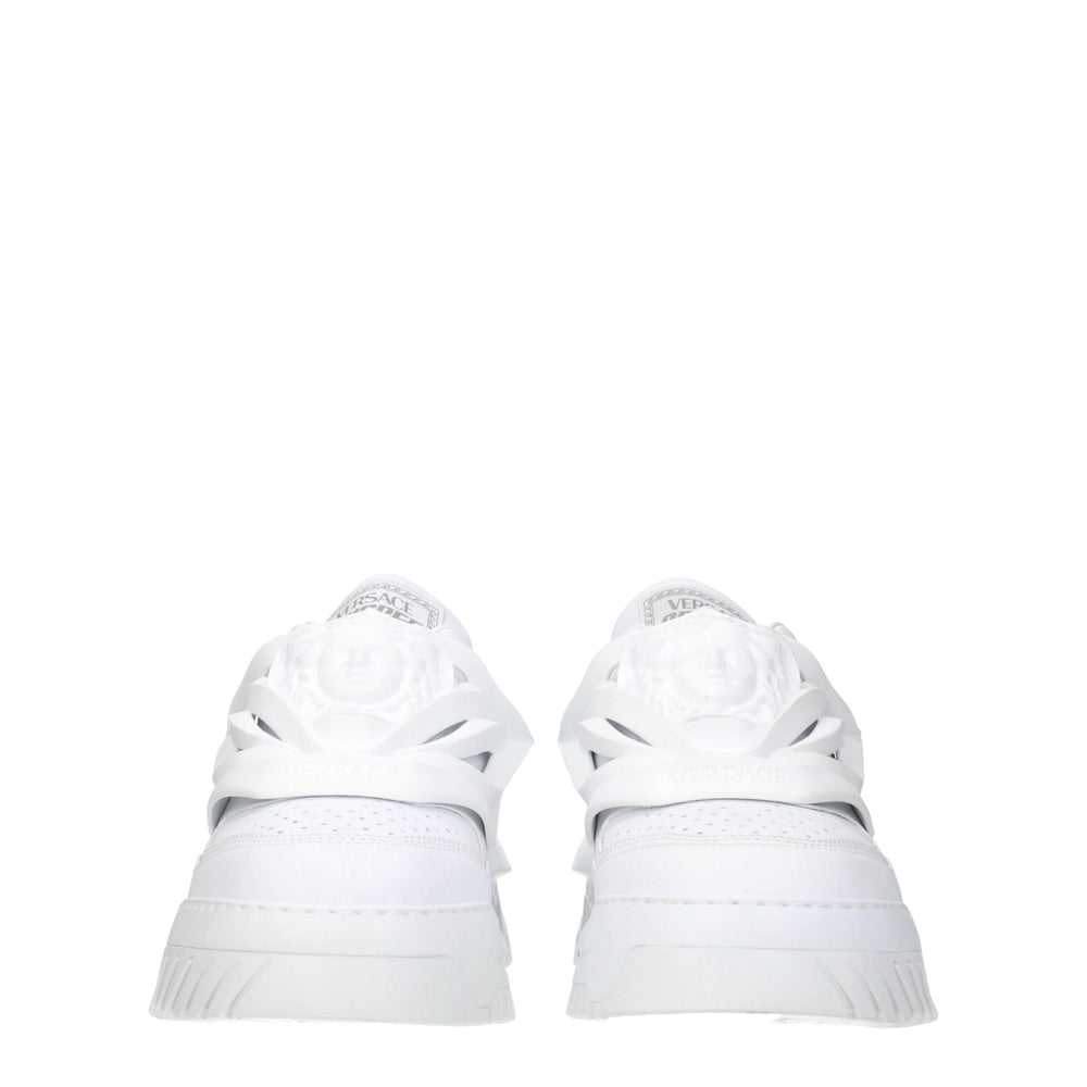 Versace White Leather Sneakers - EU43/US10