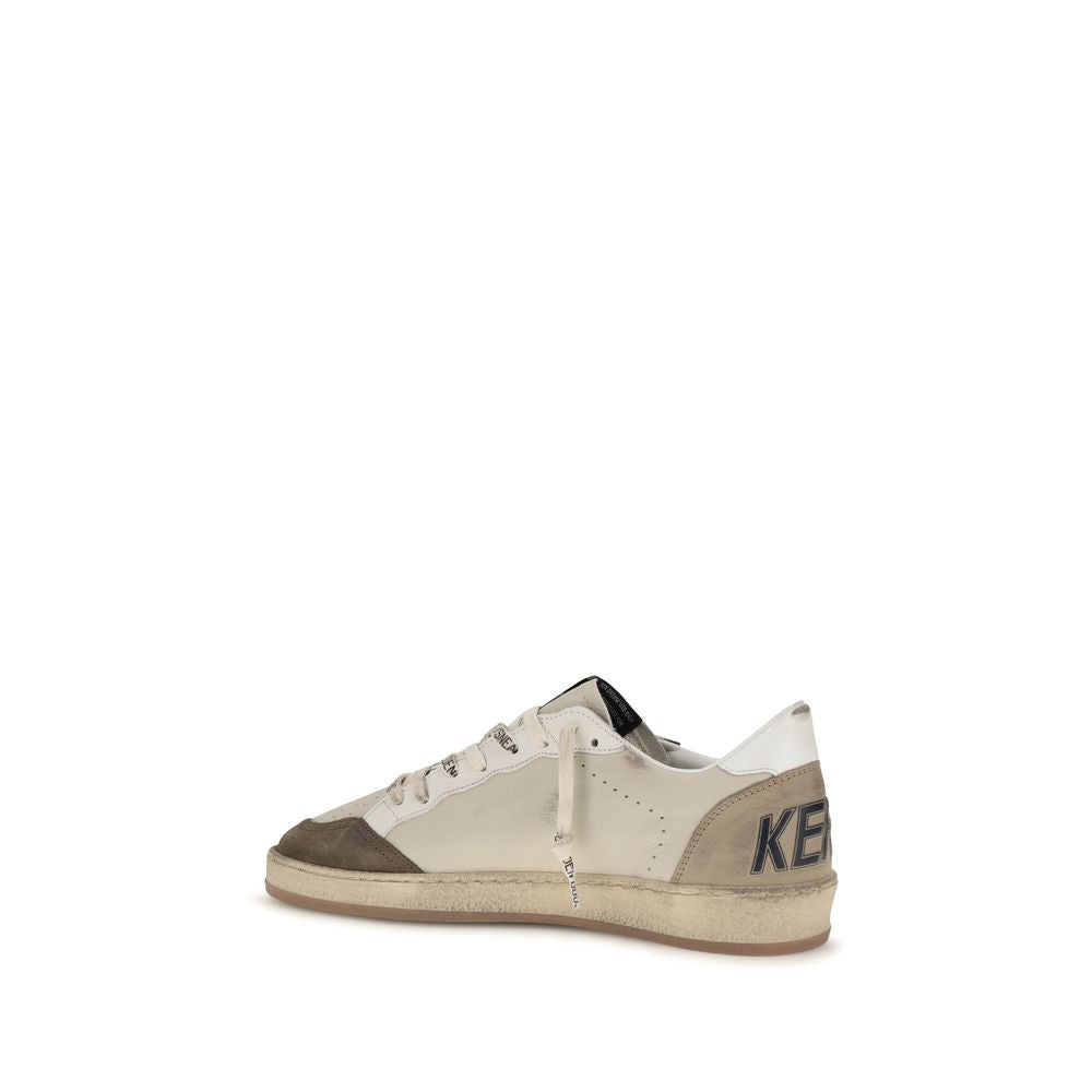 Golden Goose White Calf Leather Bos Taurus Low Top Sneakers