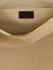 A.P.C. Beige Cotton Shoulder Bag