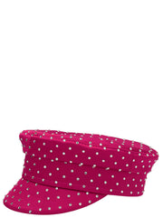 RUSLAN BAGINSKIY Fuchsia Satin Fatcap Hat