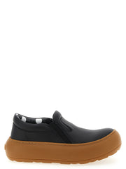 Moschino Black Leather Chunky Sneakers