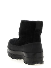 Stone Island Black Rubber Ankle Boots