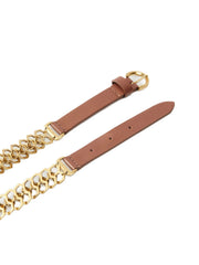 PINKO Brown Calfskin Regular Belt