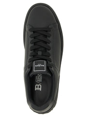 Balmain Black Calfskin Low Top Sneakers