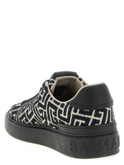 Balmain Black Cotton Sneakers