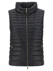 MooRER Black Polyester Sleeveless Jacket