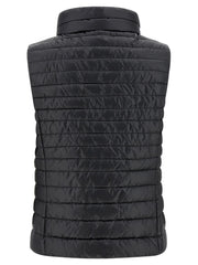 MooRER Black Polyester Sleeveless Jacket