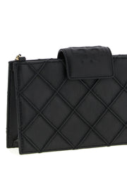 Tory Burch Black Lamb Leather Cardholder