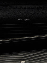 Saint Laurent Black Calfskin Clutch Bag