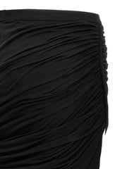 DRKSHDW Black Cotton Mini Skirt