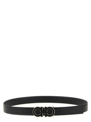 Ferragamo Black Calfskin Regular Belt