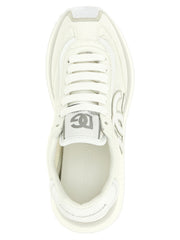 Dolce & Gabbana White Polyester Athletic Sneakers