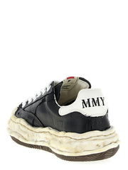 Maison Mihara Yasuhiro Black Cotton Sneakers