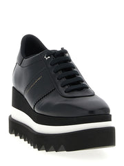 Stella McCartney Black Polyethylene Wedge Sandals