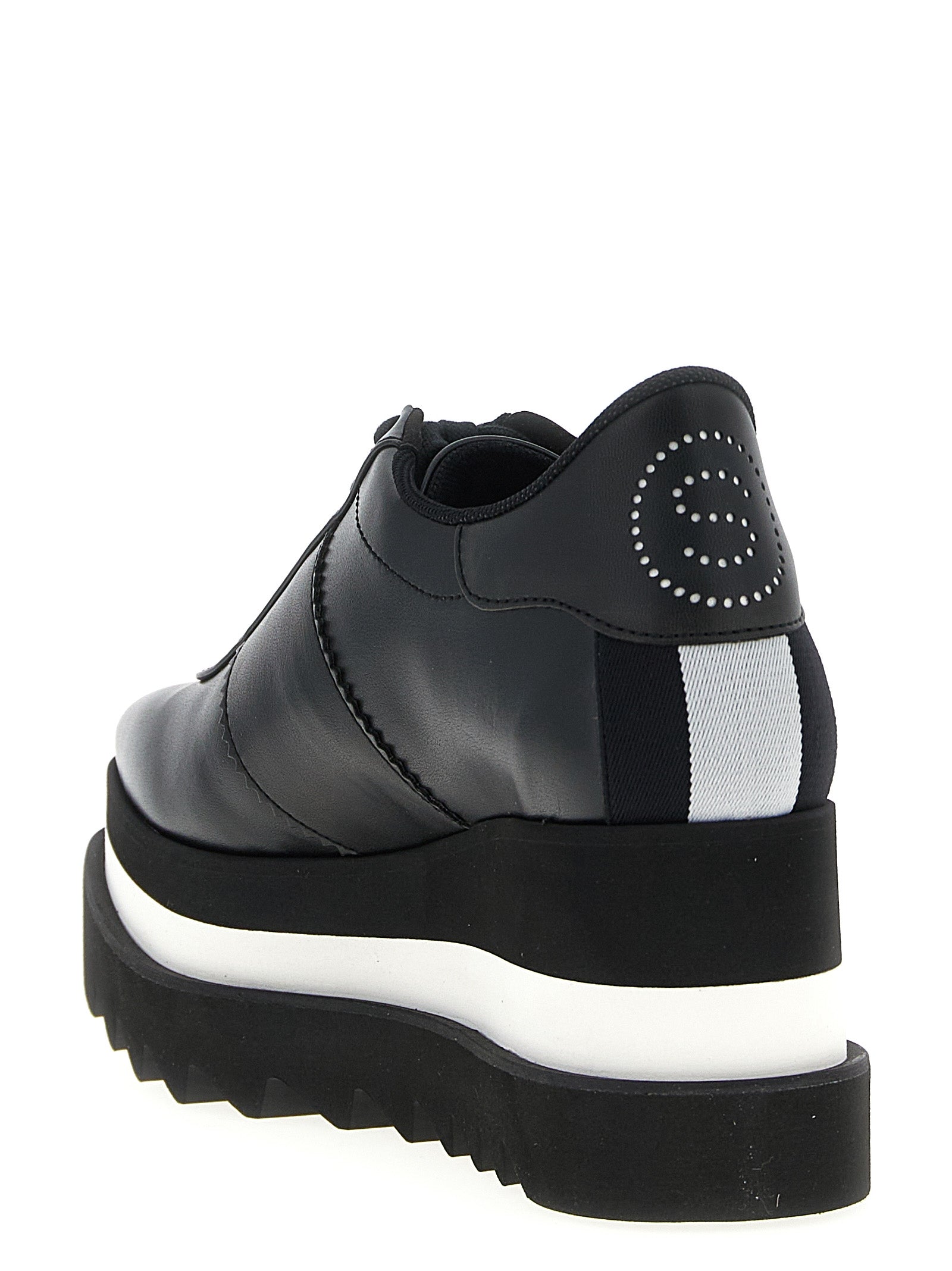 Stella McCartney Black Polyethylene Wedge Sandals