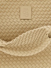 NAGHEDI Beige Neoprene Tote Bag