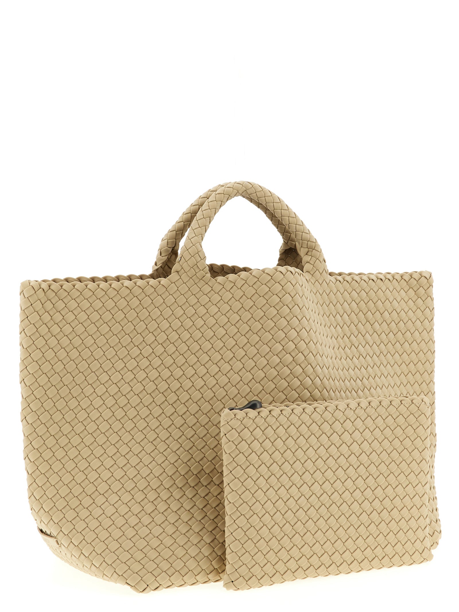 NAGHEDI Beige Neoprene Tote Bag