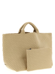 NAGHEDI Beige Neoprene Tote Bag