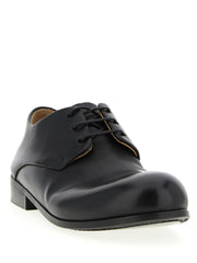 Marsell Black Calfskin Oxfords And Derbies