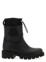 Moncler Black Pvc Ankle Boots