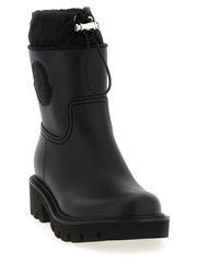 Moncler Black Pvc Ankle Boots