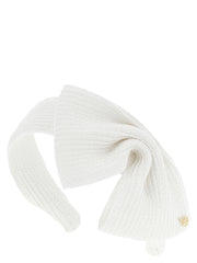 Maison Michel White Papier Headband