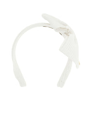 Maison Michel White Papier Headband