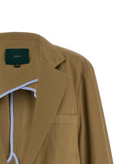 MAISON JEJIA Beige Cotton Blazer