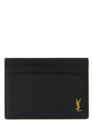 Saint Laurent Black Calfskin Cardholder