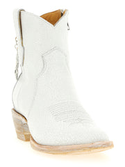 Comme Des Garçons White Cowhide Chelsea Boots
