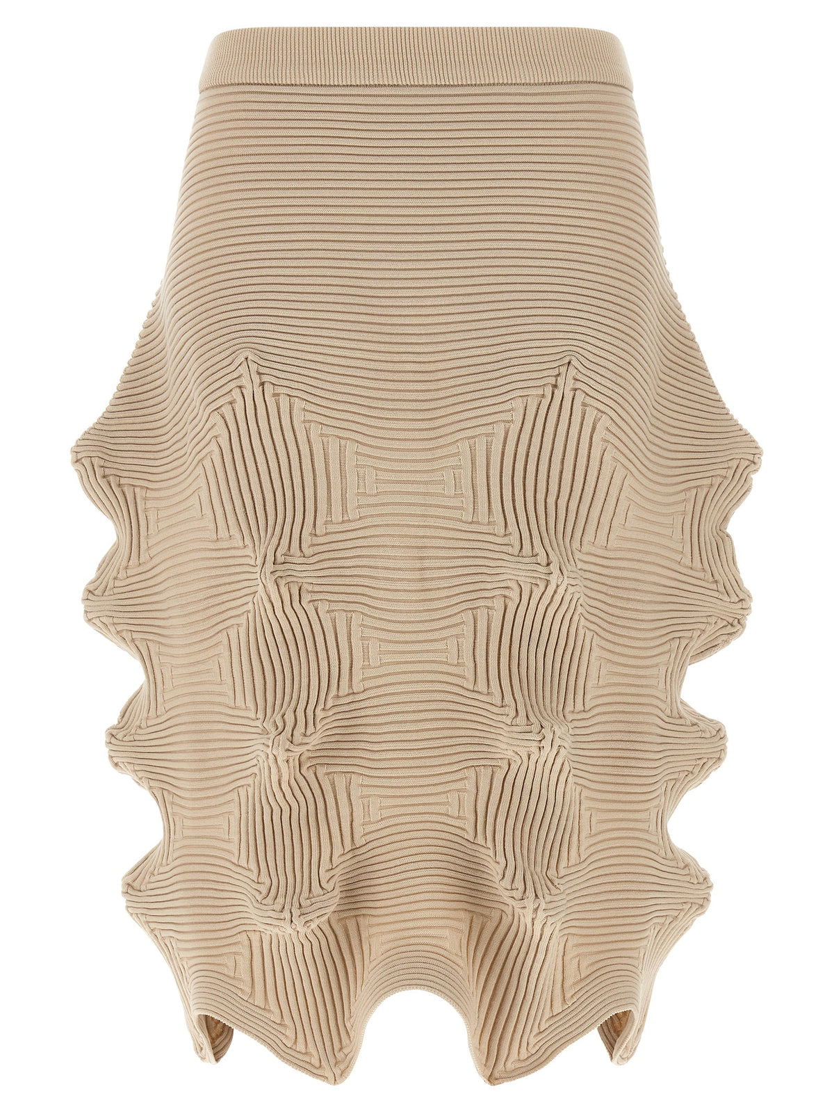 Issey Miyake Beige Polyester Midi Skirt - 2