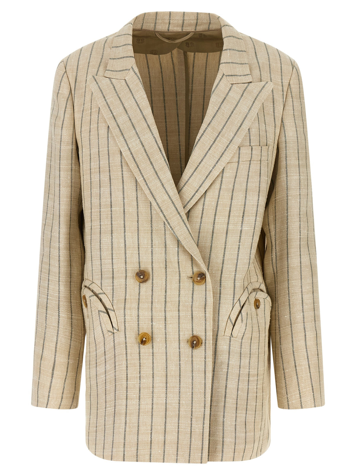 Blazé Milano Beige Cotton Blazer