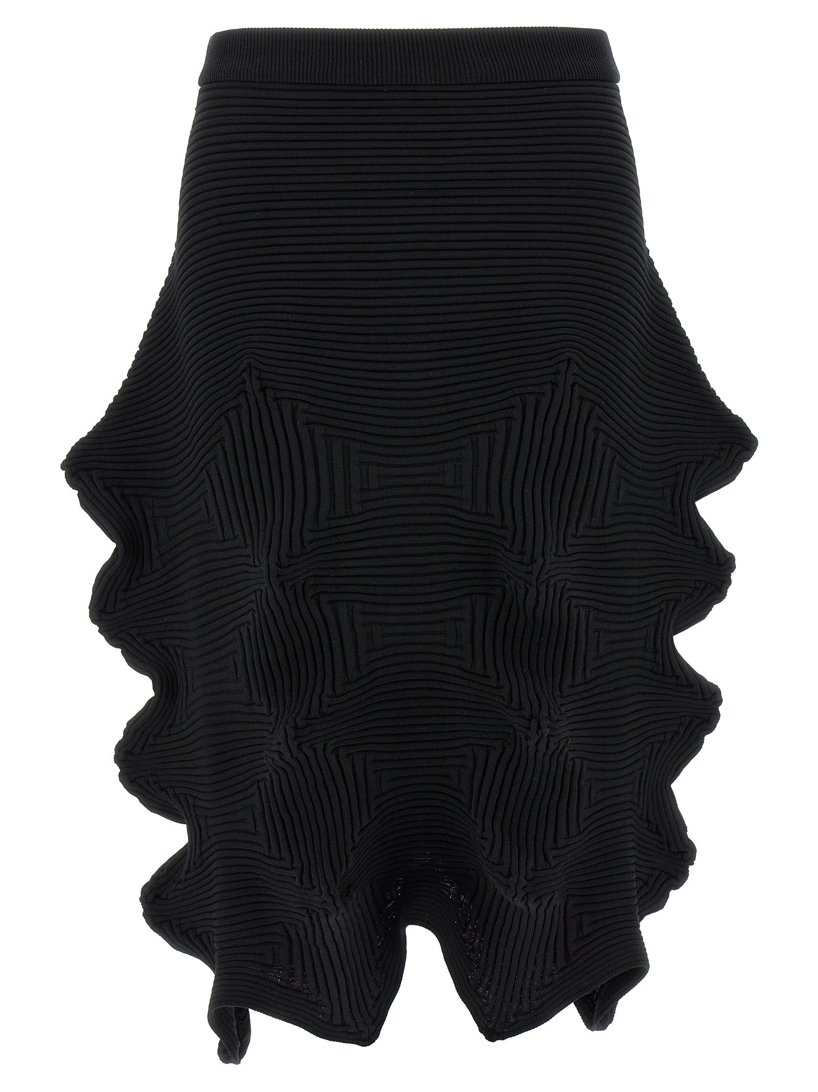 Issey Miyake Black Polyester Midi Skirt - 2