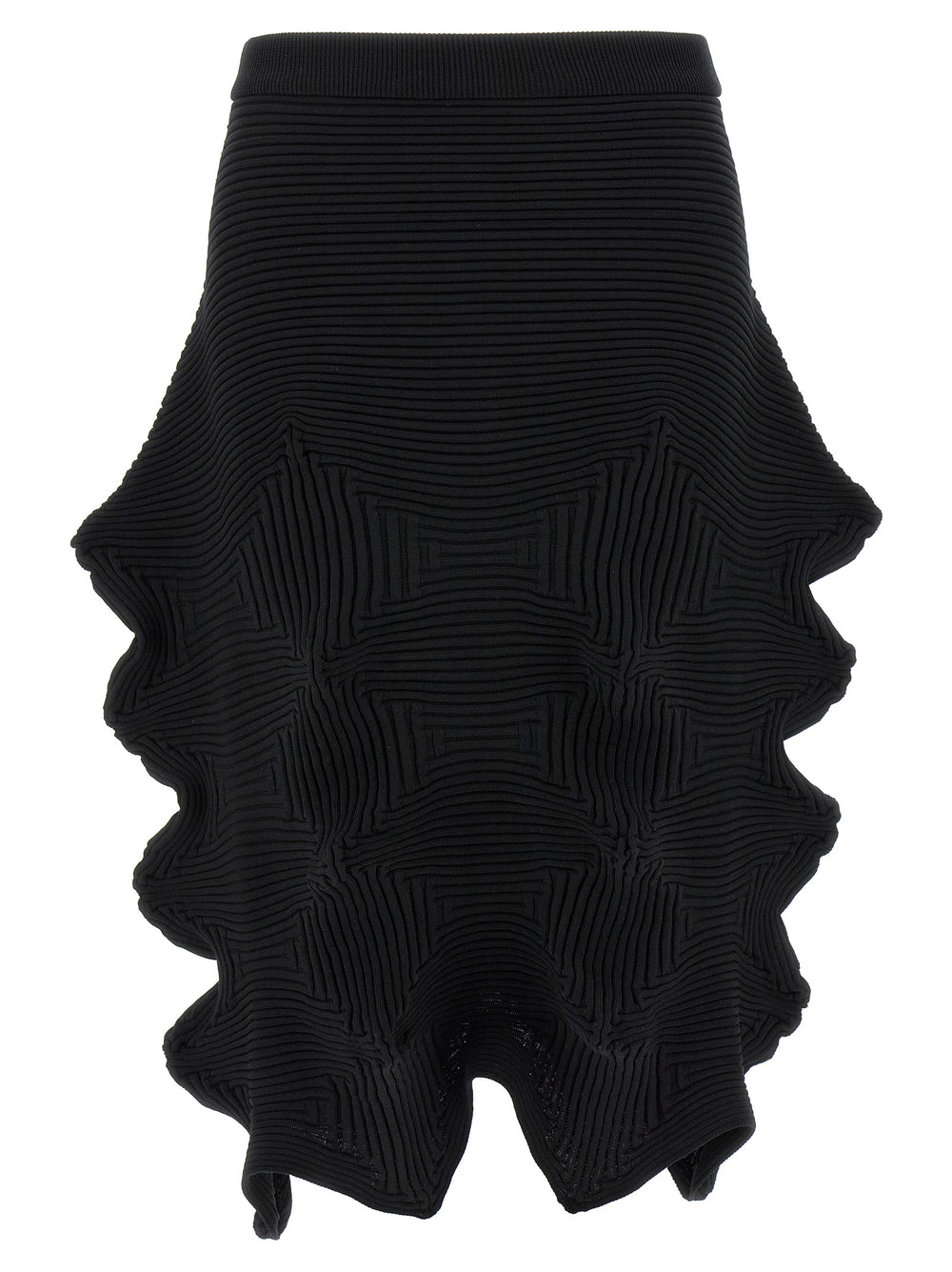 Issey Miyake Black Polyester Midi Skirt - 2