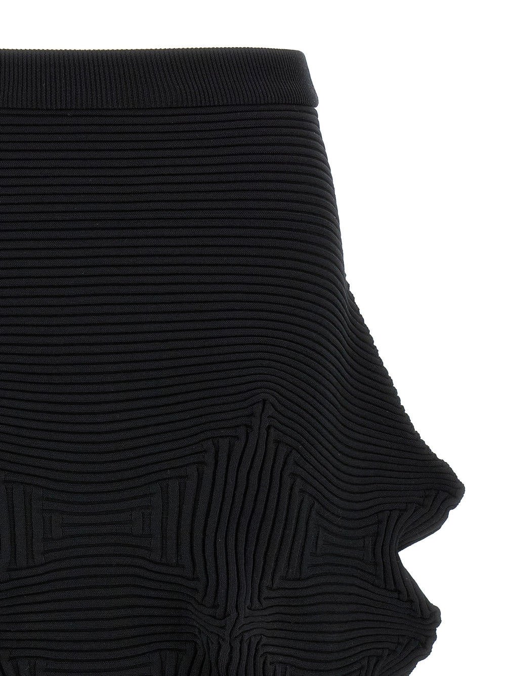 Issey Miyake Black Polyester Midi Skirt - 2