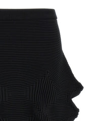Issey Miyake Black Polyester Midi Skirt - 2