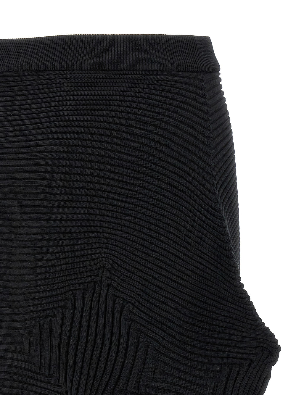 Issey Miyake Black Polyester Midi Skirt - 2