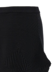 Issey Miyake Black Polyester Midi Skirt - 2