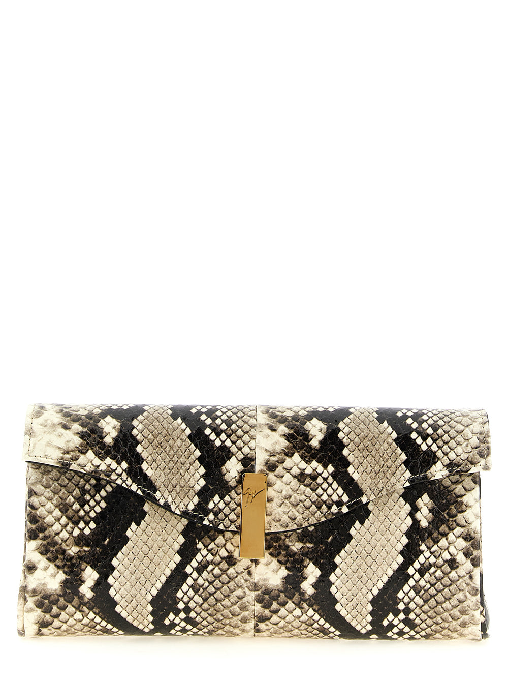 Giuseppe Zanotti Multicolor Snake Skin Clutch Bag